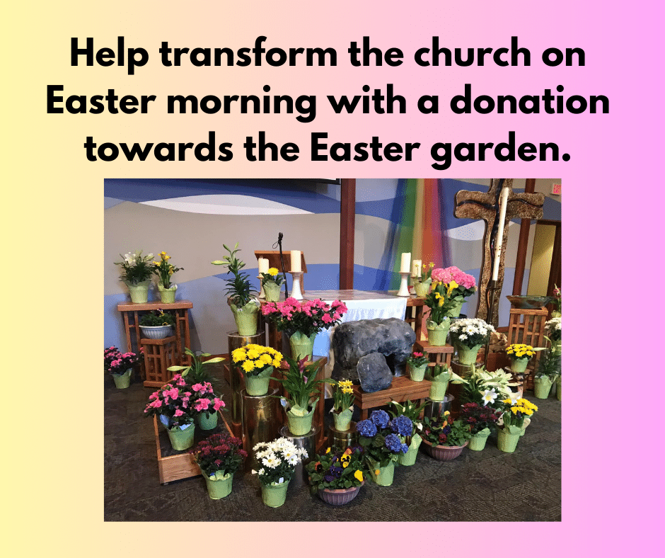 Easter Garden Donations